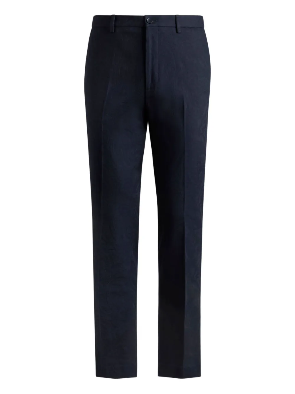 ETRO paisley-jacquard tailored trousers - Blu