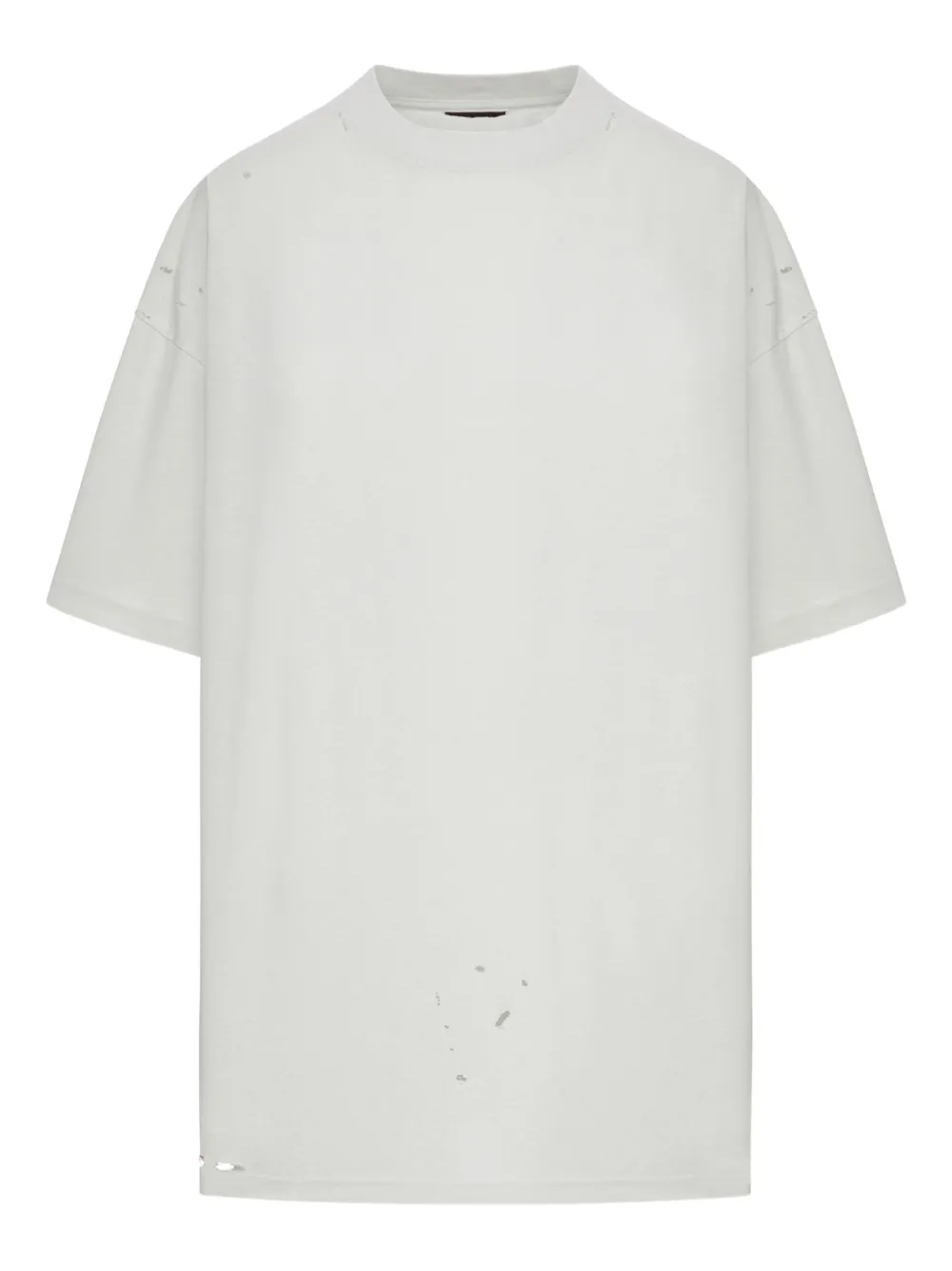 Balenciaga distressed-print cotton T-shirt - Bianco