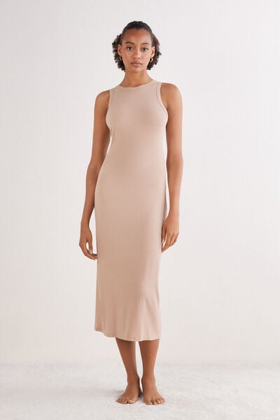 Intimissimi Sottoveste Lunga a Costine Your Every Wear Donna Naturale Taglia S