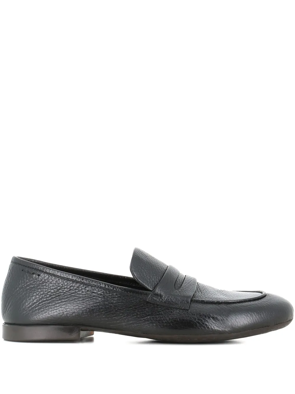 Alexander Hotto penny leather loafers - Nero