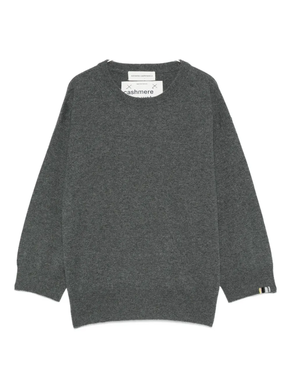 extreme cashmere long-sleeved cashmere sweater - Grigio