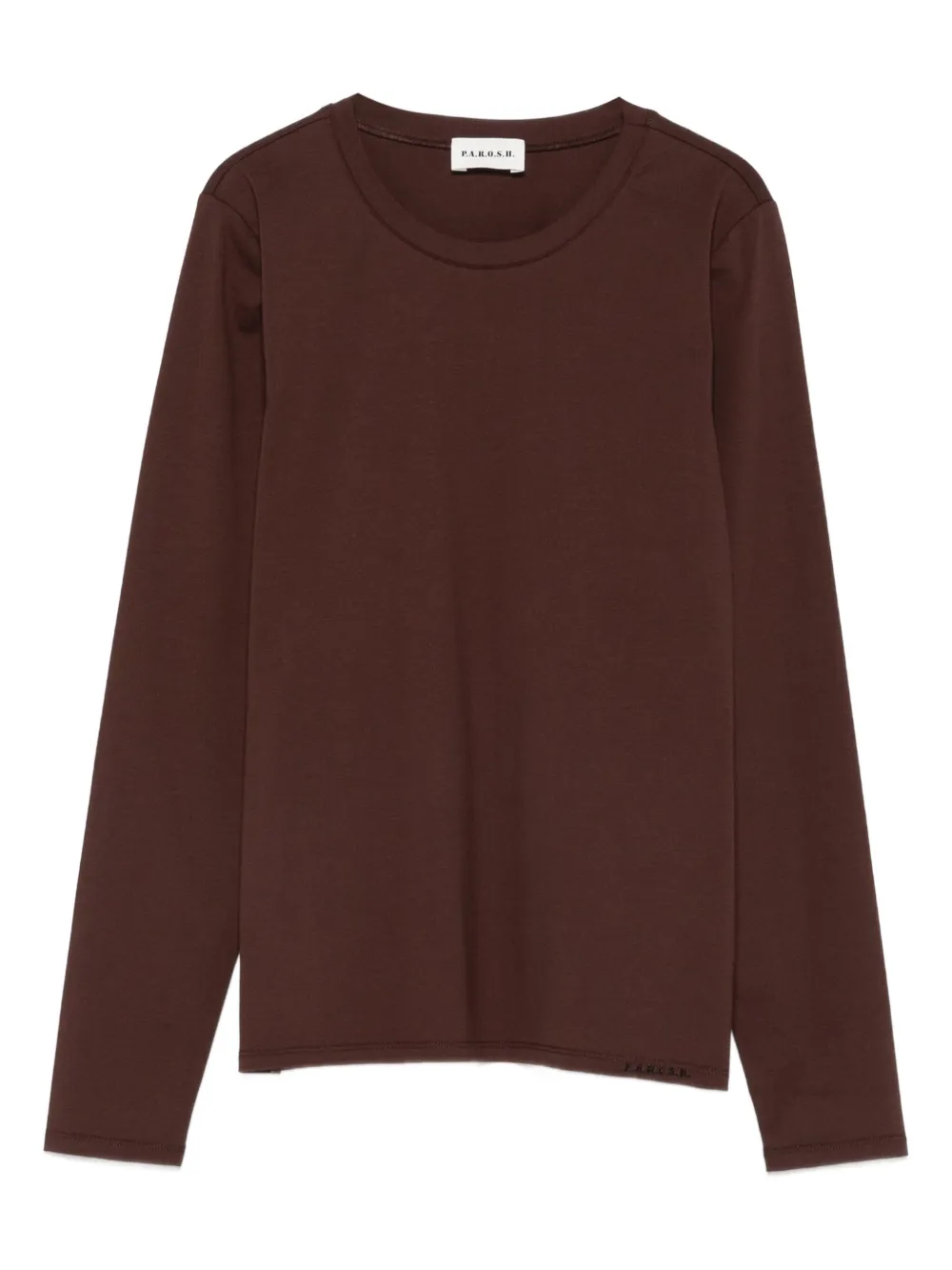 P.A.R.O.S.H. long-sleeve cotton T-shirt - Marrone