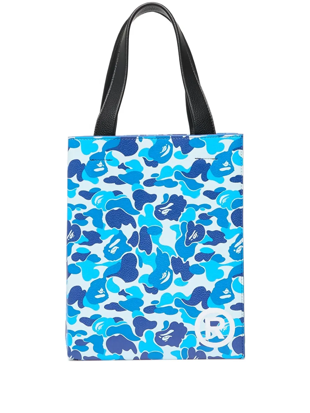 A BATHING APE® small camo-print tote bag - Blu