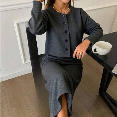 Set di 2 completi eleganti da donna, nuovi arrivi per l'autunno