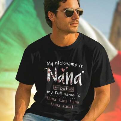 Nana but Nana Nana Nana Nana Nana T shirt uomo moda estate casual creativo streetwear cotone leggero regalo divertente giovane must have novità  esclu