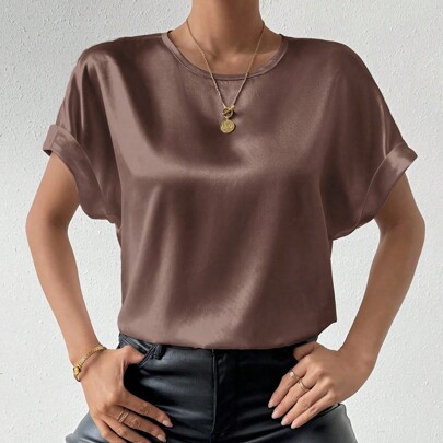Maglia Donna Con Maniche A Pipistrello E Design Di Retro Con Buco A Chiave