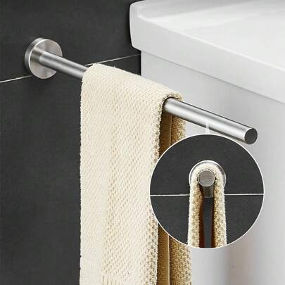 40 cm Porte Serviette pour Salle de Bain - Acciaio INOX Support de Serviettes Murale avec des Vis Barre à Serviettes Brossé pour Salle de Bains Cuisin