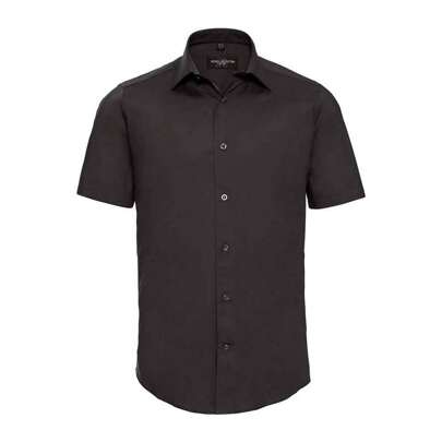 Camicia aderente elasticizzata da uomo (nera)