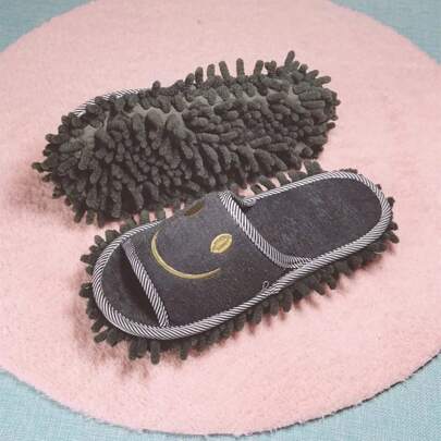 Scarpe per pulizia senza perdita di capelli, per pulire i pavimenti, con suola lavabile, pratico mocio rimovibile, scarpe multifunzionali per pulizia