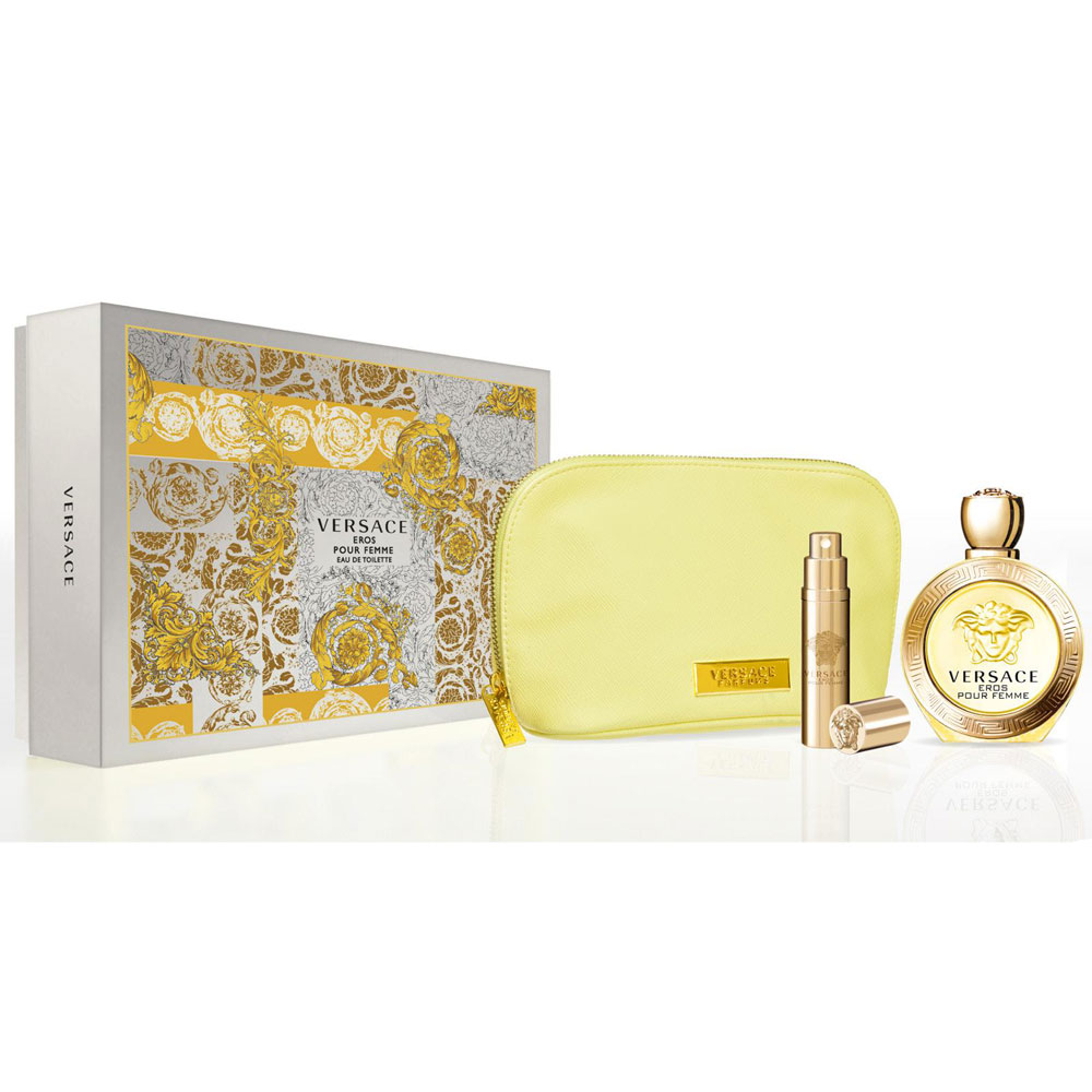 Versace Eros Eau De Toilette Spray 100ml Set 3 Parti 2019