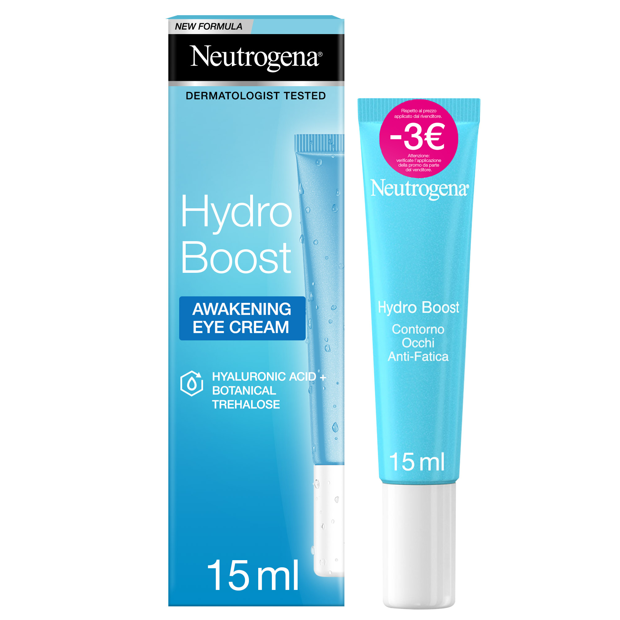Neutrogena Hydro Boost Contorno Occhi Anti-Fatica 15ml PROMO