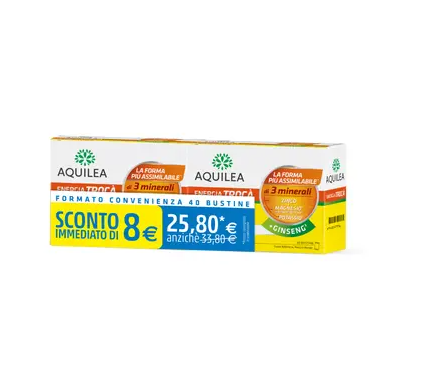 Energia Trocà + Ginseng Aquilea 2x20 Bustine Bipack