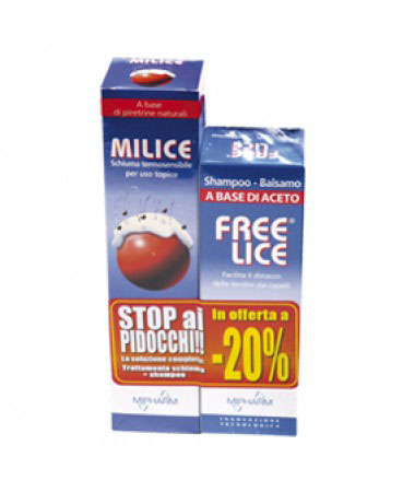 Mipharm Milice Multipack Schiuma Milice 150ml + Shampoo Freelice 80ml