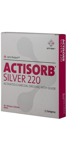 Systagenix Actisorb Silver 220 Garze 10.5x10.5 3 pezzi