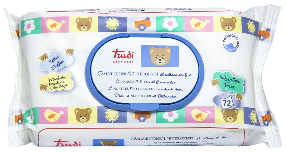 Salviettine Detergenti Trudi Baby Care 72 Pezzi