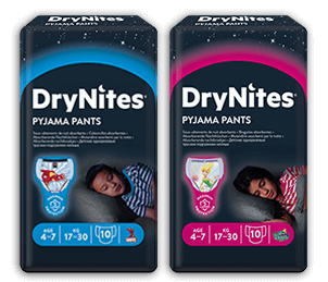 Drynites Pyjama Pants Bambino Maschio Mutandine Assorbenti Per La Notte 4-7 Anni 10 Unità