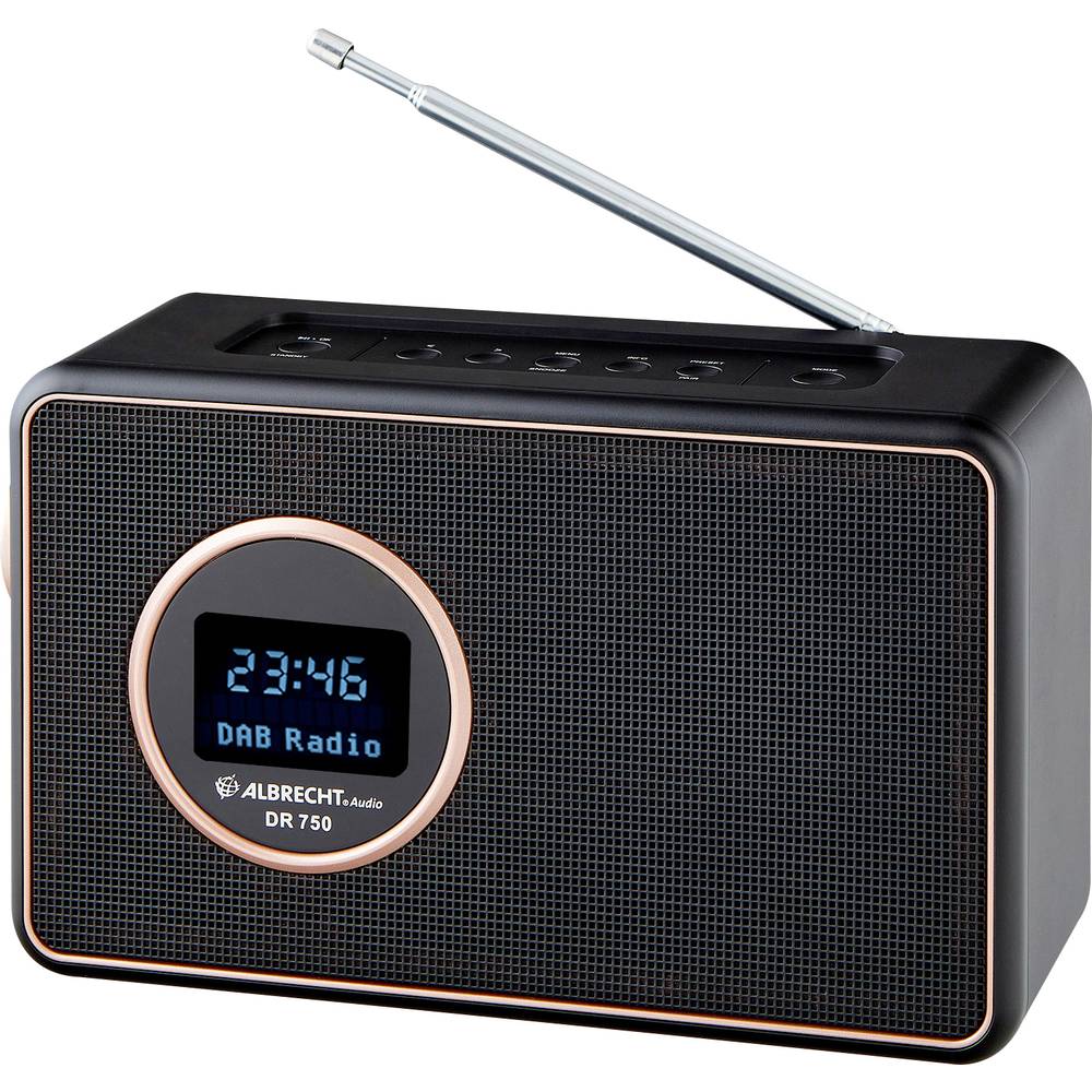 Albrecht DR 750 Radio da tavolo DAB+, DAB, FM Nero