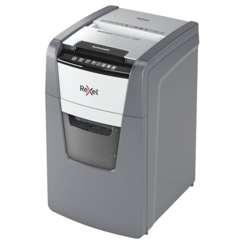 Rexel Optimum AutoFeed+ 130M Distruggi documenti 150 Foglio Microcut 2 x 15 mm P-5 44 l Distrugge anche Graffette, Punti metallici, Carta di credito