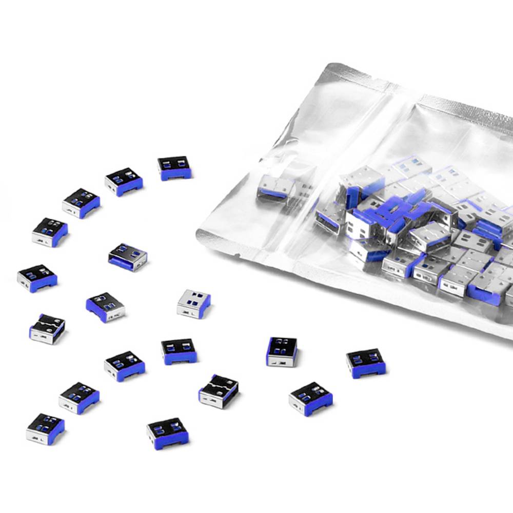 Smartkeeper Blocco porta USB UL03P2DB Kit da 100 Blu scuro Senza chiavi UL03P2DB