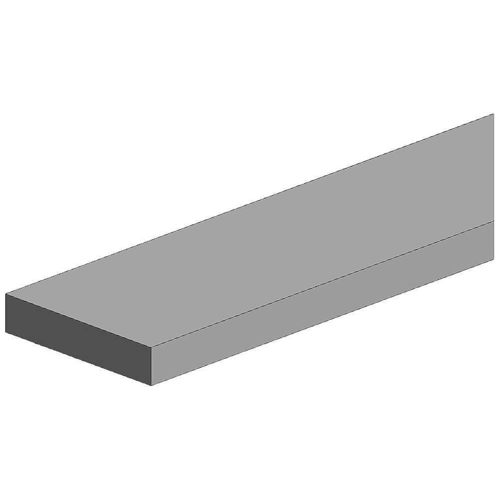 Profilato rettangolare Polistirolo (L x L x A) 350 x 2 x 2 mm 9 pz.