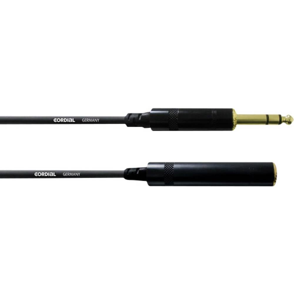 Cordial CFM 3 VK Audio Prolunga [1x Spina jack da 6.3 mm - 1x Presa jack da 6.3 mm] 3.00 m Nero