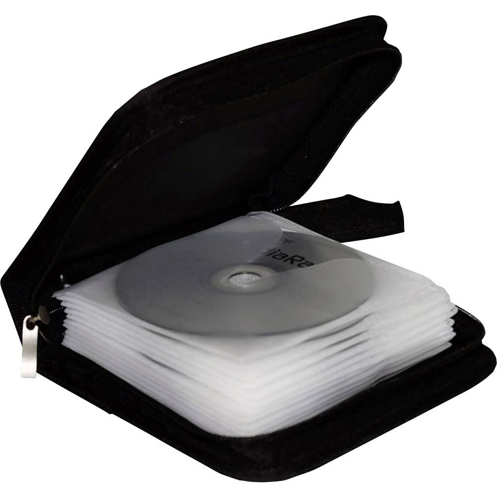 Custodia per CD MediaRange 24 CD/DVD/Blu-ray Nylon Nero 1 pz. (L x A x P) 164 x 39 x 156 mm BOX50