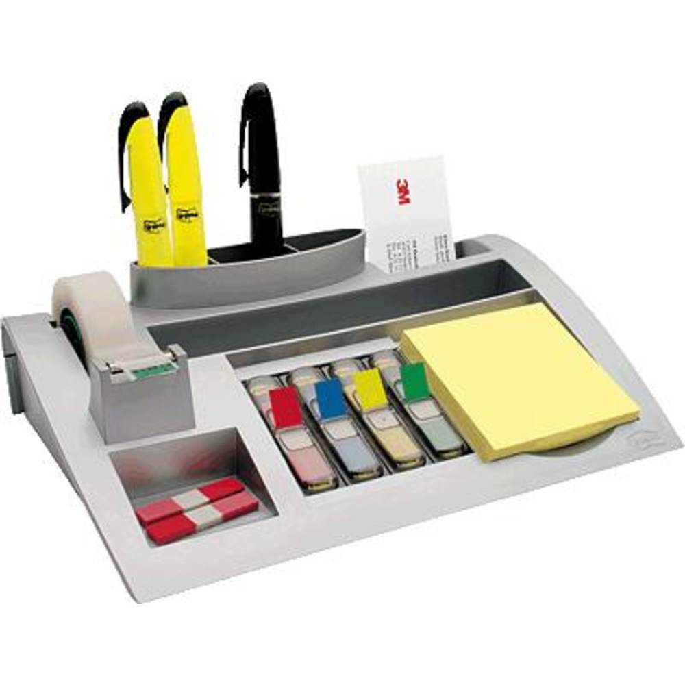 Post-it Desk Organizer C50 7000062207 Organizer da tavolo Argento (Metallizzato) Numero scomparti: 7