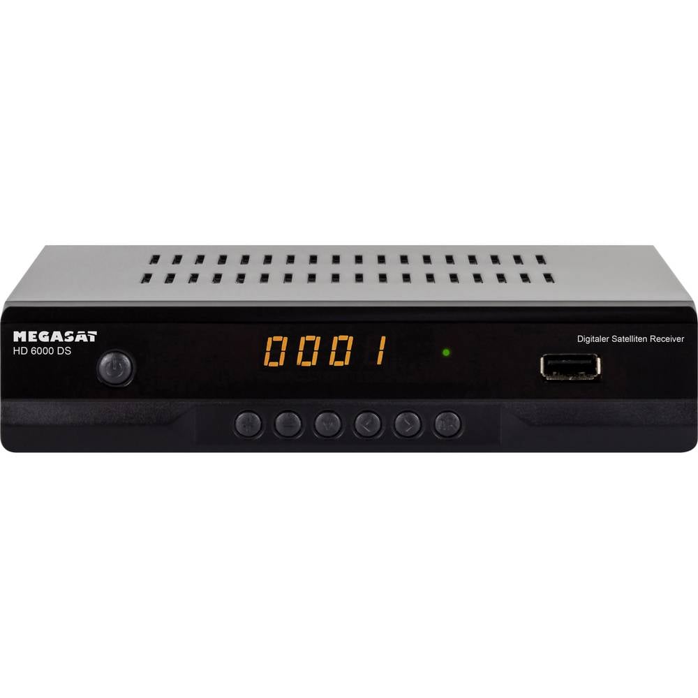 MegaSat HD 6000 DS Ricevitore satellitare HD USB anteriore Numero di sintonizzatori: 1