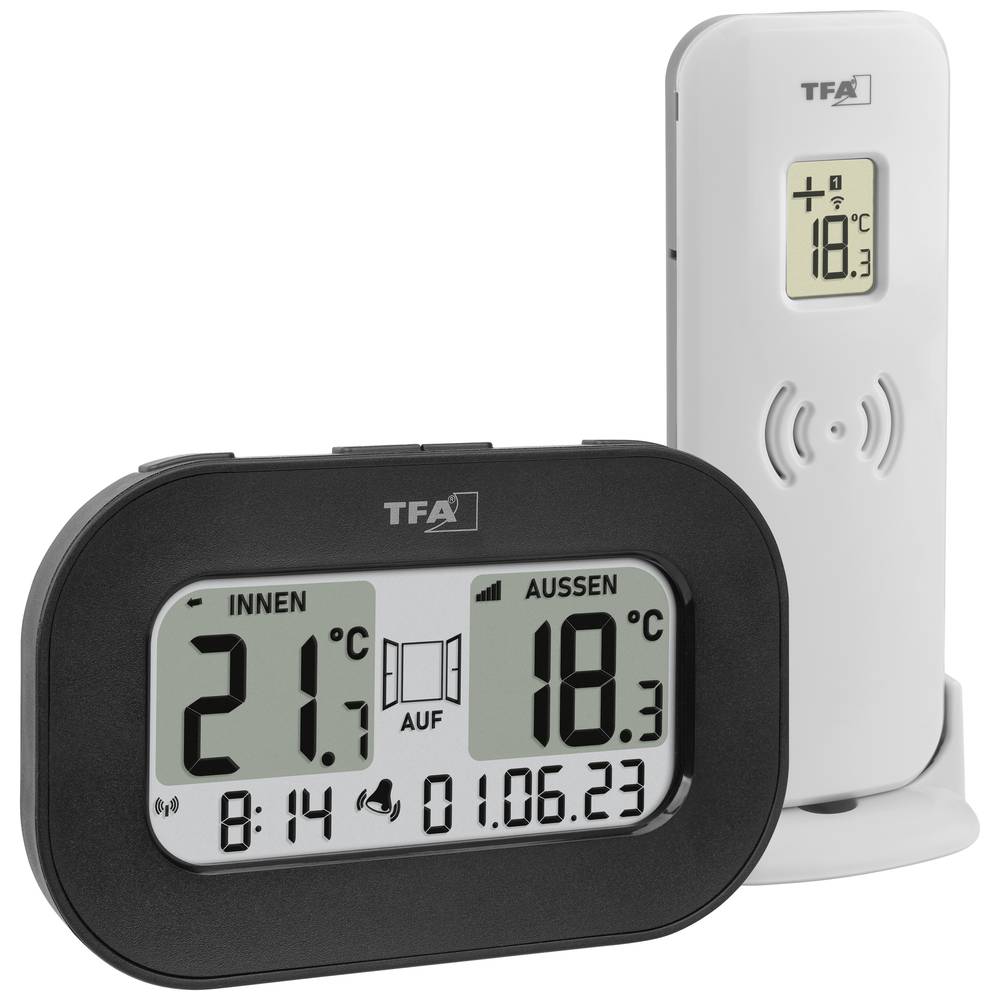 TFA Dostmann Funk-Thermometer COOL@HOME Termometro digitale senza fili Nero