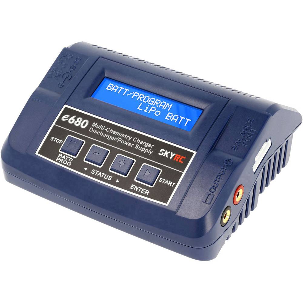SKYRC e680 Caricabatterie multifunzione per modellismo 8 A LiPo, LiFePO, LiIon, LiHV, NiMH, NiCd, Piombo