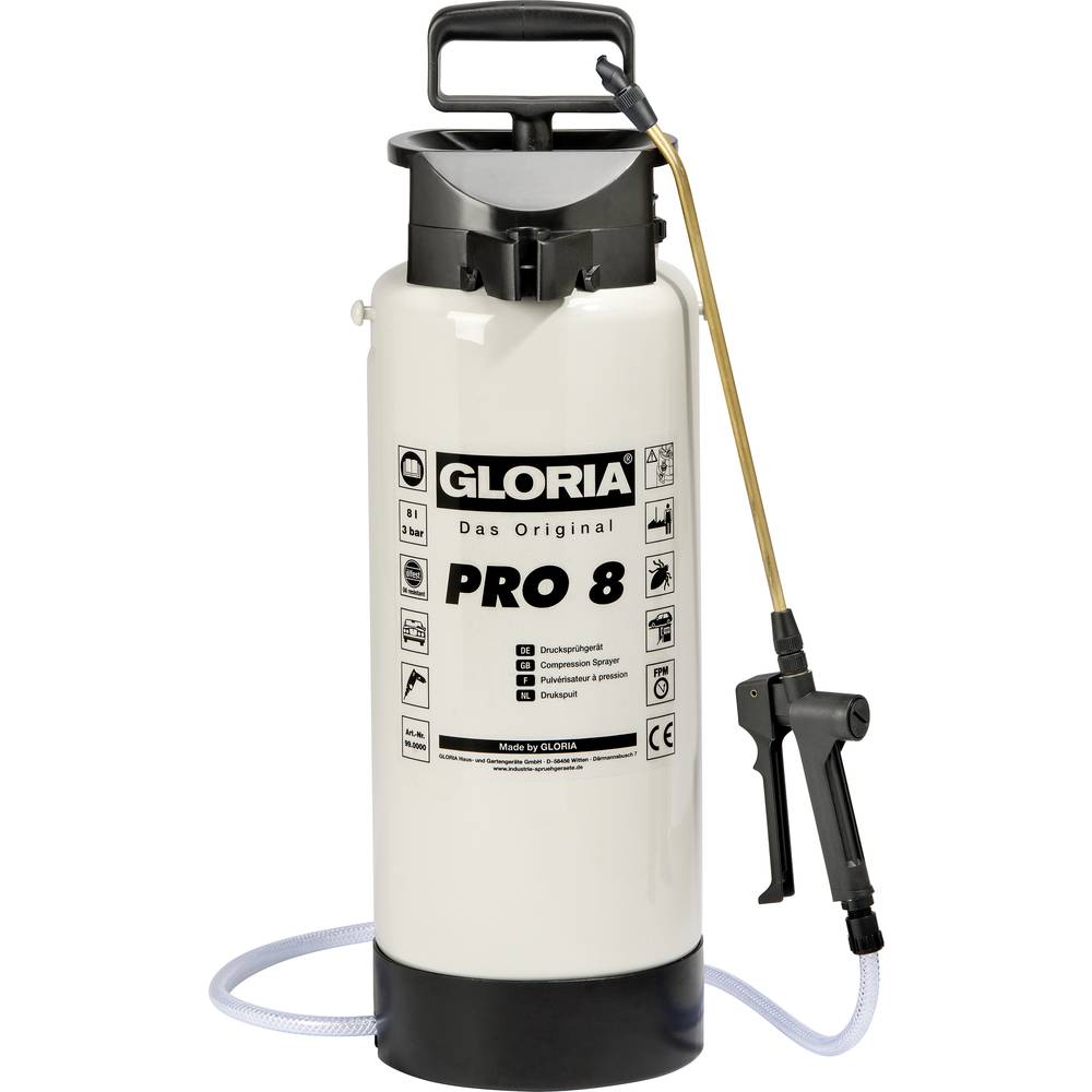 Gloria Haus und Garten 001206.0000 Pro 8 Irroratore a pressione 8 l