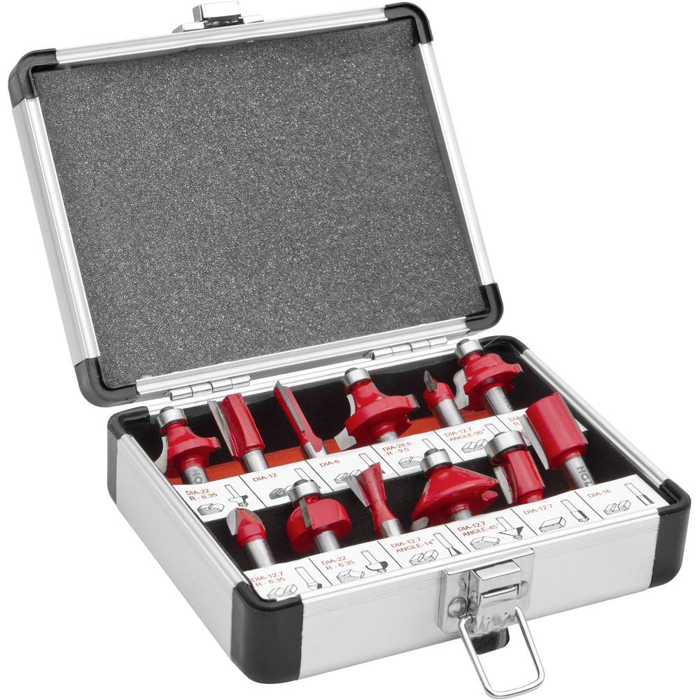 Holzmann Maschinen OFS12 Kit fresatura Diametro albero 8 mm 12 parti
