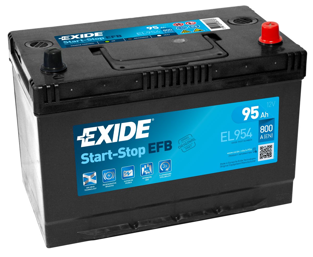 Batteria Exide Start-Stop El954 95ah 800A 12V