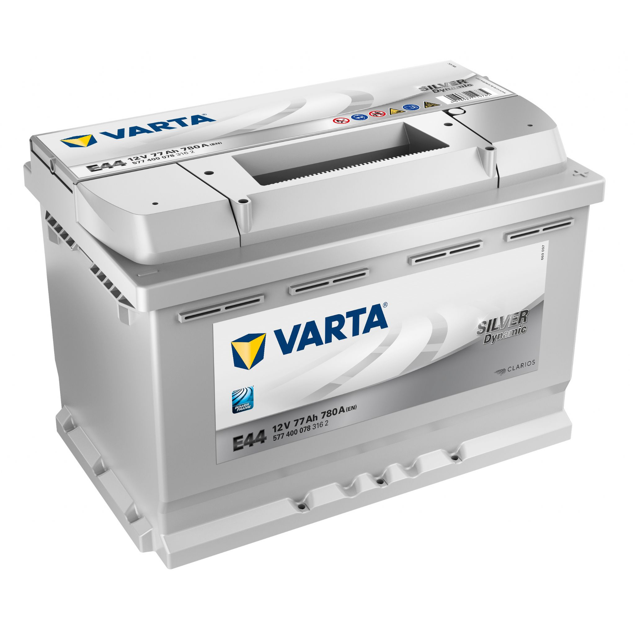 Batteria Auto Varta Silver Dynamic E44 77Ah 780A 12V 577400078