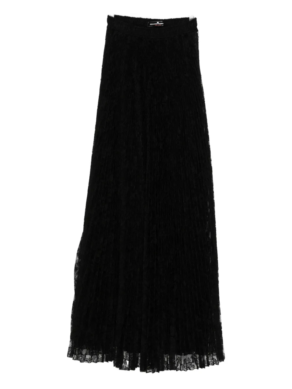 Ermanno Scervino lace pleated maxi skirt - Nero