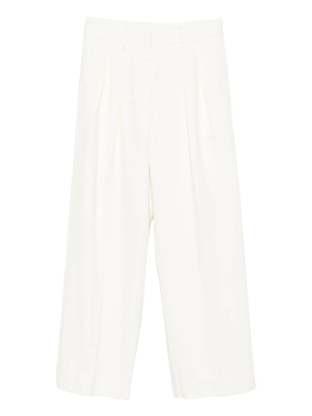 Forte Forte pleated cotton trousers - Bianco
