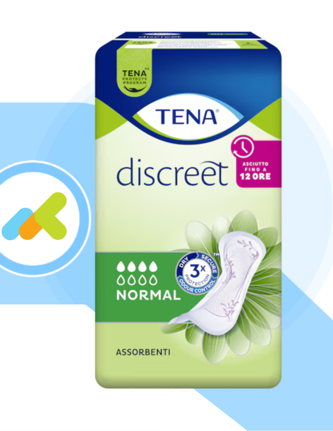 Tena Discreet Normal | Assorbente Per Perdite Urinarie Moderate