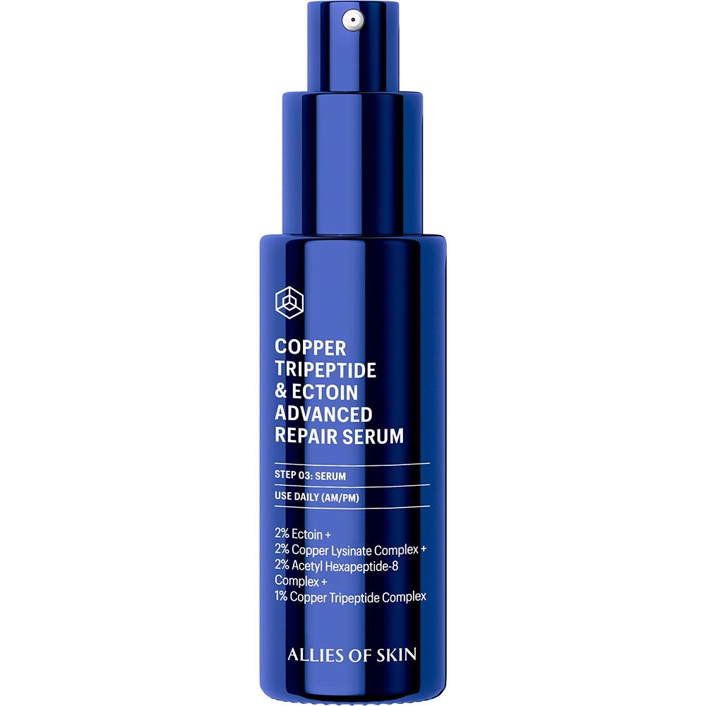 ALLIES OF SKIN Siero viso riparatore con tripeptide di rame ed ectoina