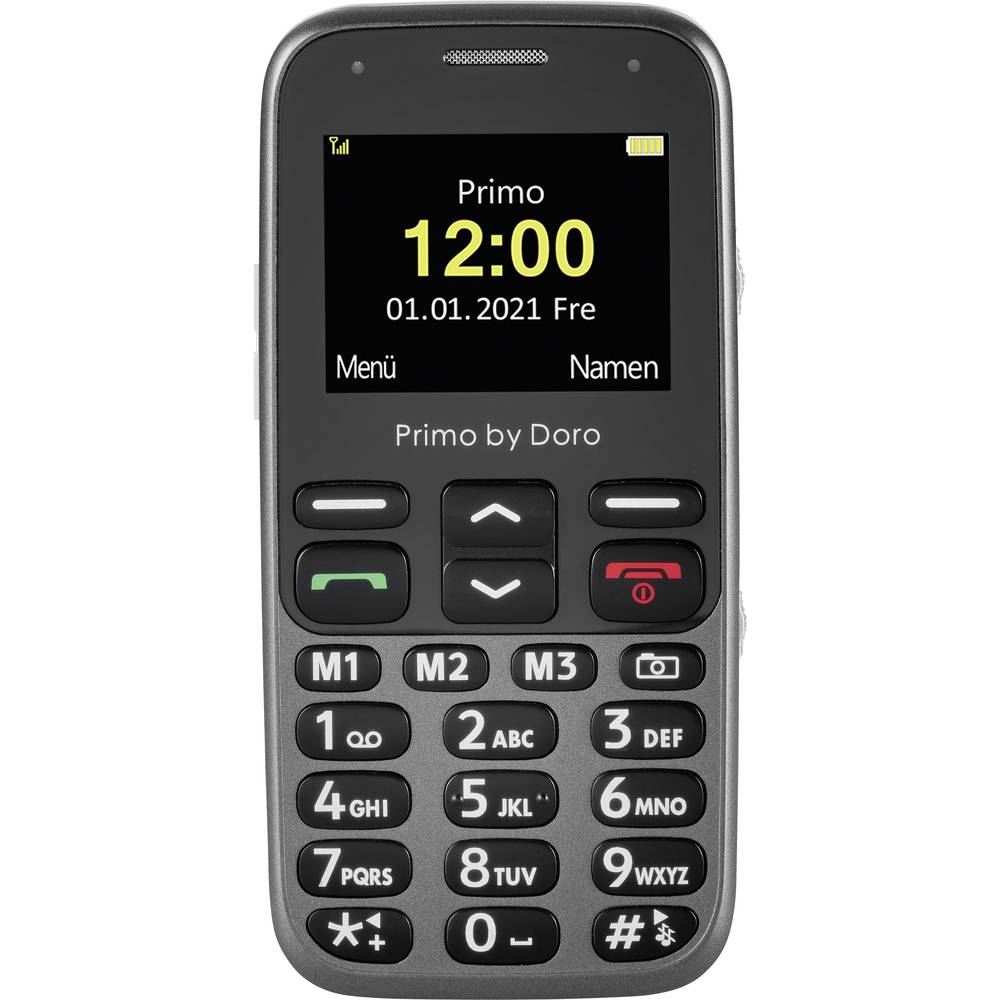 Cellulare senior Primo by DORO 218 Pulsante SOS Nero