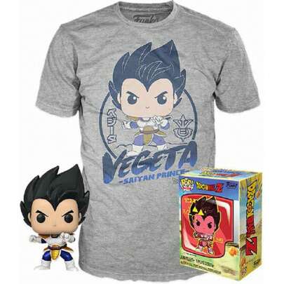| SET POP FIGURE E T-shirt DRAGON BALL Z VEGETA - Funko Pop Edizione limitata da collezione - Funko Pop Design dettagliato e realistico - Funko Pop Id