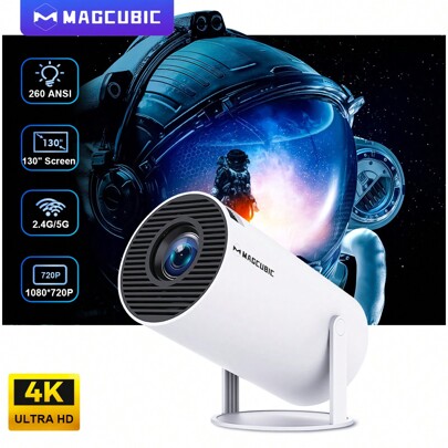 Proiettore Magcubic 4K Android 11 HY300 Pro Dual Wifi6 260ANSI Allwinner H713 BT5.0 1280*720P Proiettore portatile per esterni per cinema