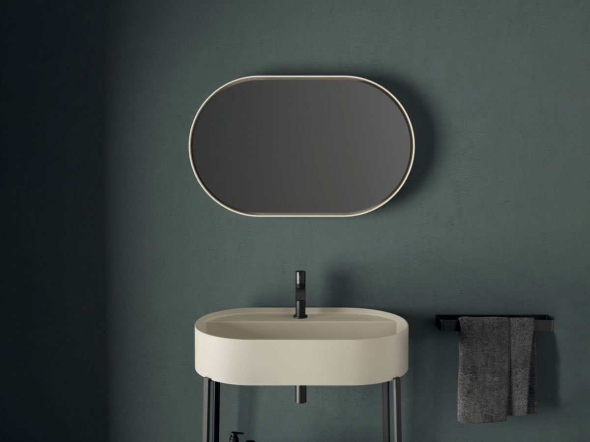 Parentesi - Oval Mirror with LED Lighting