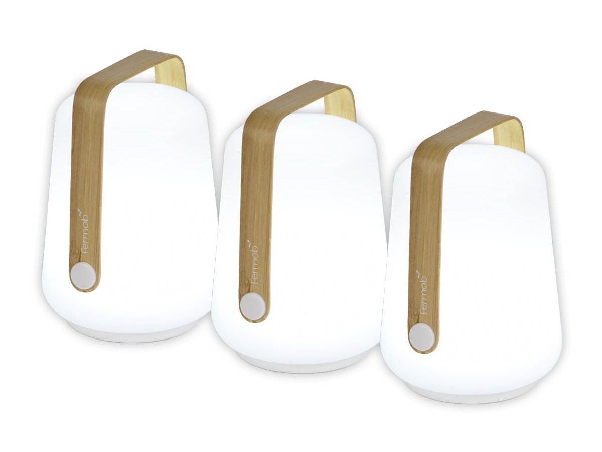 Balad Set of 3 Lamps Bamboo - Portable Table Lamp