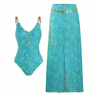Costume da bagno intero da donna estivo 2025 con cinturini regolabili, costume da bagno a due pezzi per vacanze al mare, costume da bagno intero tagli
