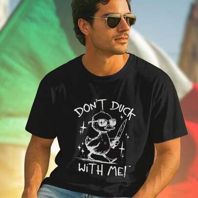 Don't Duck T shirt uomo maglietta estiva casual streetwear moda  vestibilità comoda regalo creativo novità fashion shop  online offerta imperdibile