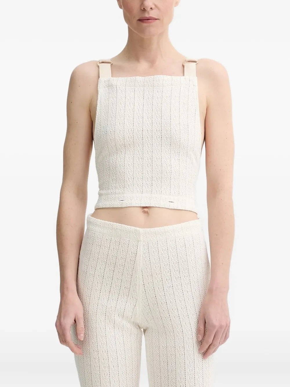 Sessùn cable-knit strap jumpsuit - Toni neutri