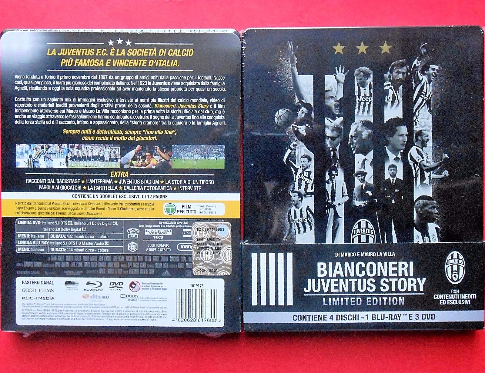 juventus juve blu ray steelbook metal box del piero michel platini andrea pirlo