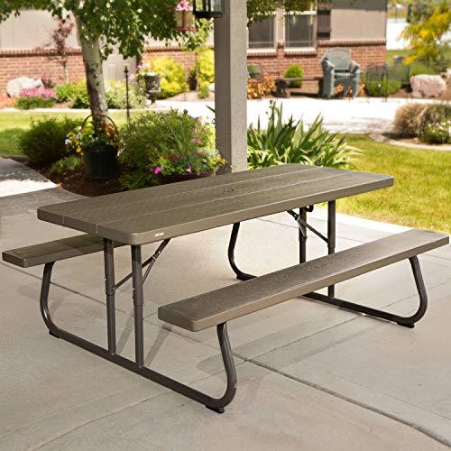 Salone Negozio Online Tavolo Con Panche Picnic Lifetime Hdpe 183X145X74H