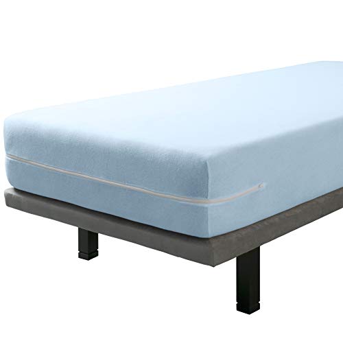 Savel Coprimaterasso In Spugna Elasticizzata Cotone 135X190/200Cm Blu