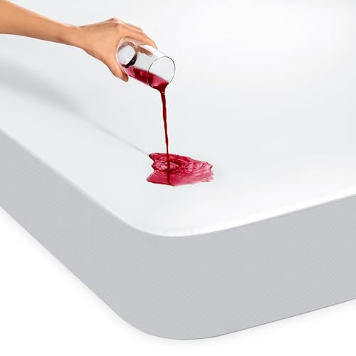 Dreamzie - Coprimaterasso Matrimoniale Impermeabile 135X190 Cm - Proteggi Materasso 135X190 Cm Resistente - Protezione Ottimale E Traspirante